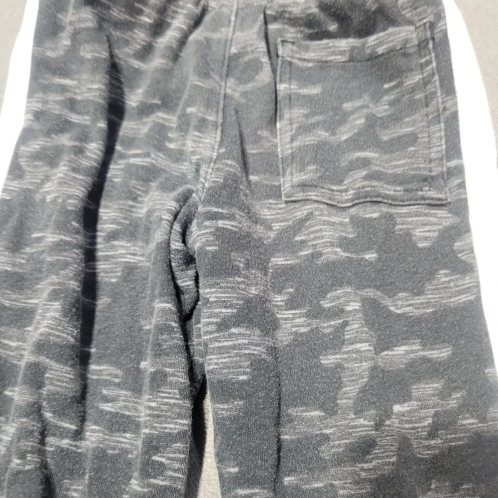 365 Kids Garanimals Jogger Boys 5 Grey Camo Fleece Pants Side Stripe GAKBF216365